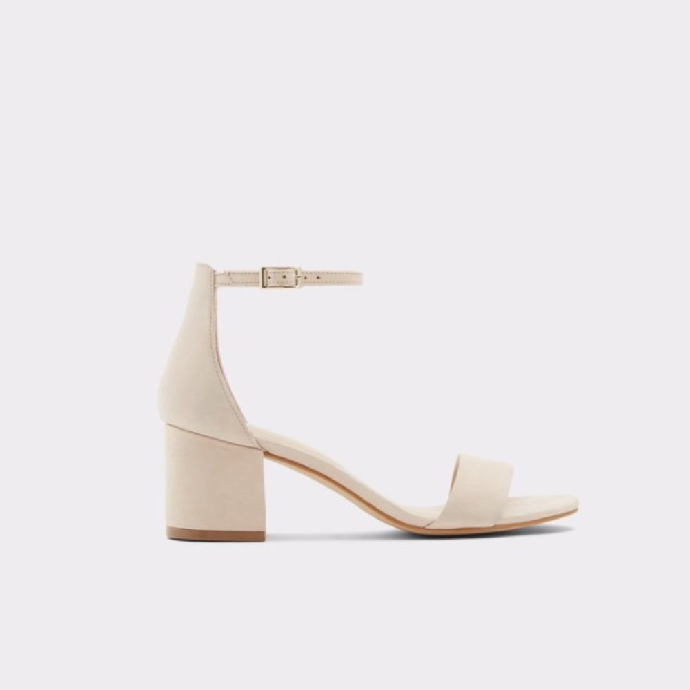 Aldo Villarosa Block Heel in Bone